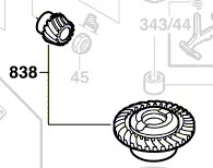 Couronne d´angle réf. 1 607 000 D50 BOSCH